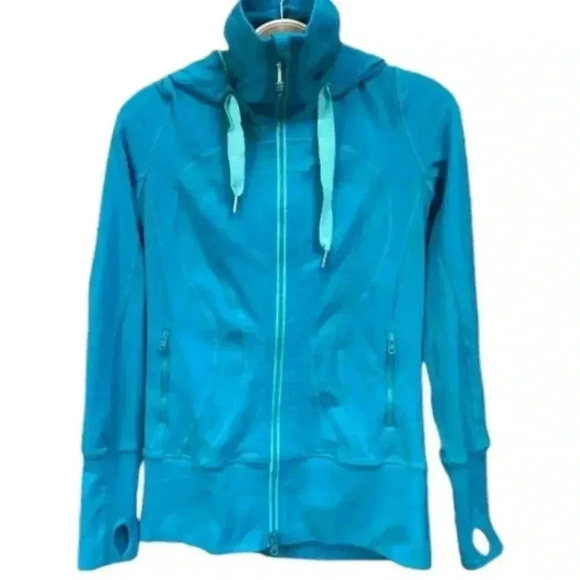 Lululemon Stride Jacket II Oasis River Rock Blue Released 2010 Women's size 4 - Picture 6 of 16